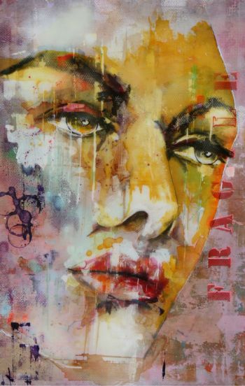 abstract portret vrouw